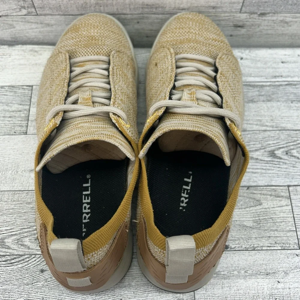 Merrell Gridway Canvas Lace Up Sneakers Gold Yellow Womens Size 7‎